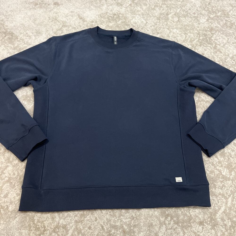 Vuori Cypress Crew neck Pullover Sweatshirt Ocean Blue Men XL